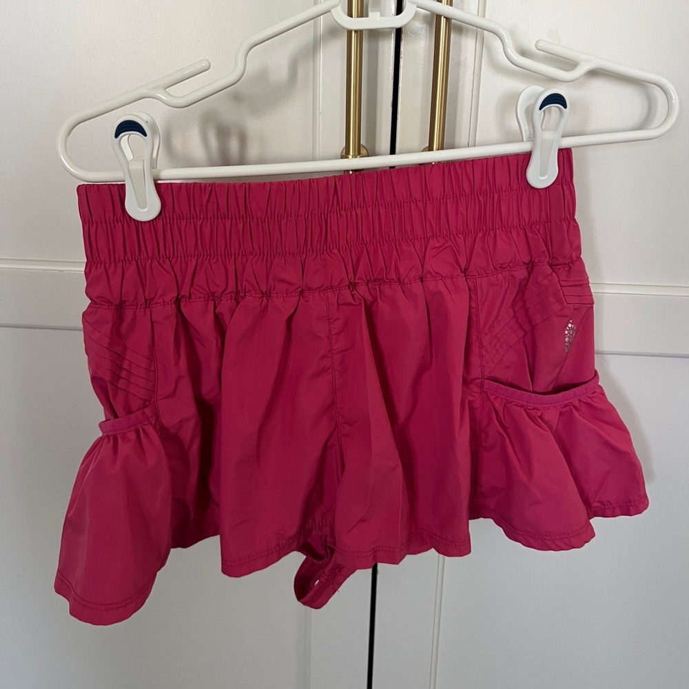 FP Movement Get Your Flirt On Dark Pink Athletic Shorts